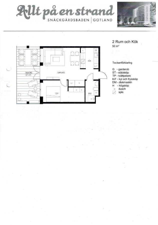 Snaeck Apartment Floor 11 Sea View Висбю Экстерьер фото